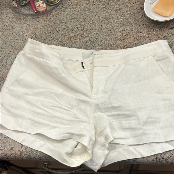 Joie Linen White Shorts, no signs of wear - Picture 1 of 4